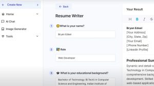  Creating Your Resume Content with AI